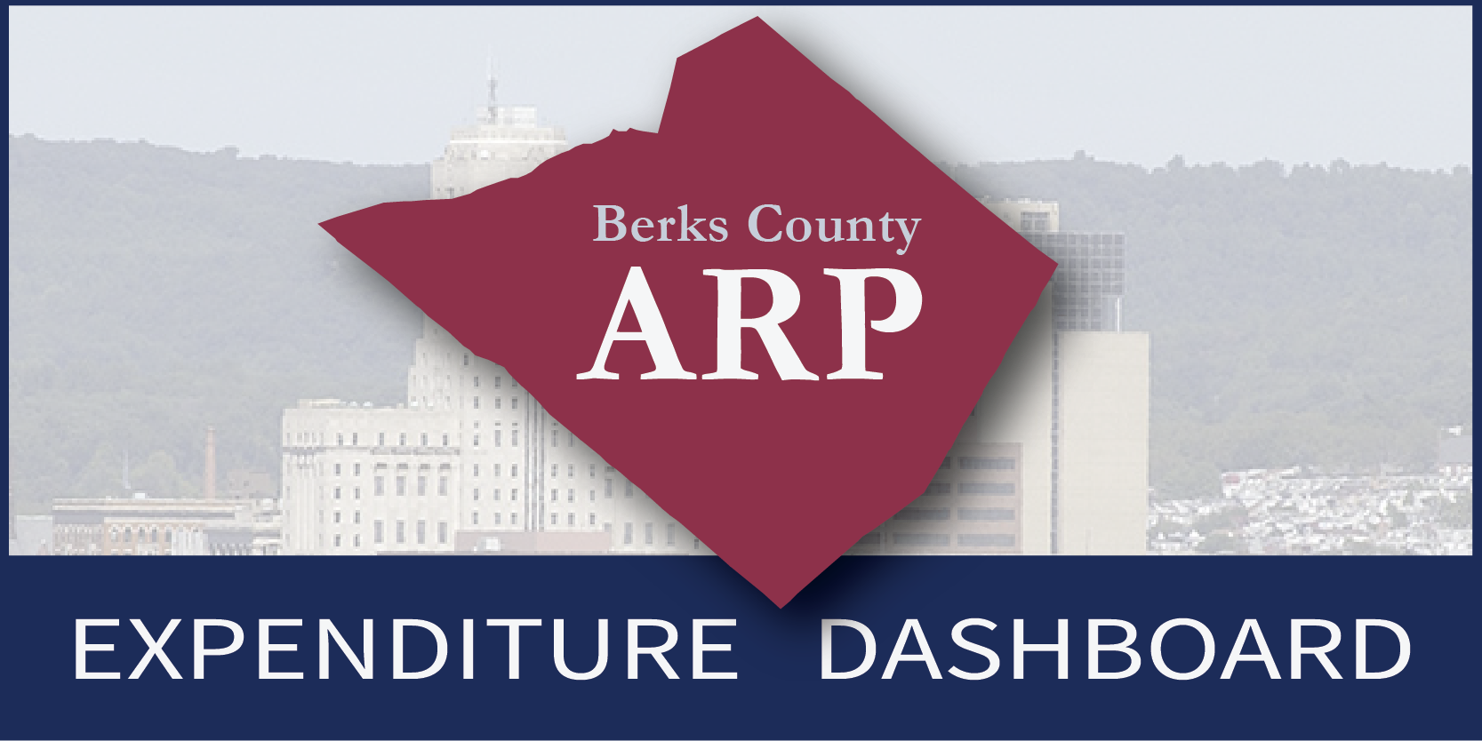 A logo for the Berks County American Rescue Plan Expenditure Dashboard